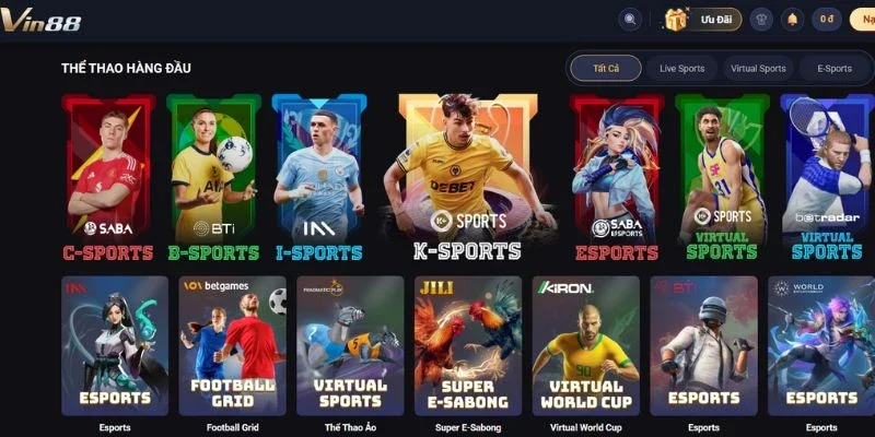 Trải nghiệm thể thao trực tuyến đỉnh cao